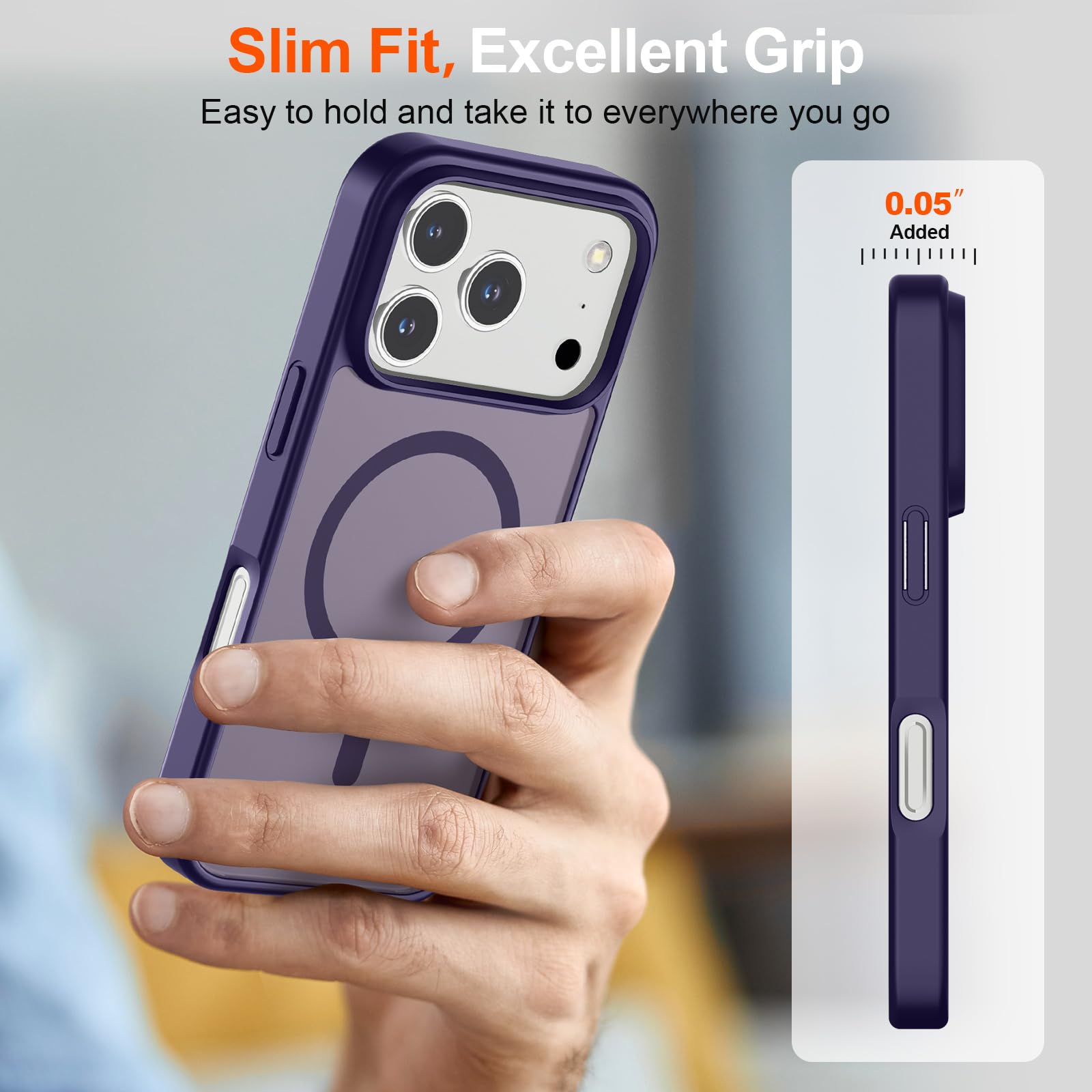 SUPFINE matte translucent back provides premium feel and anti-smudge performance.