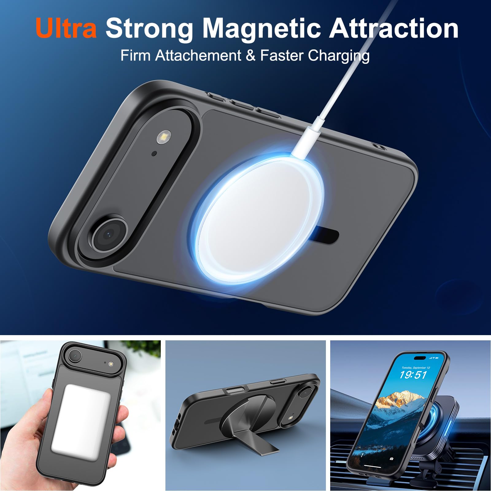 SUPFINE iPhone Air Case with raised screen edge for added display protection.