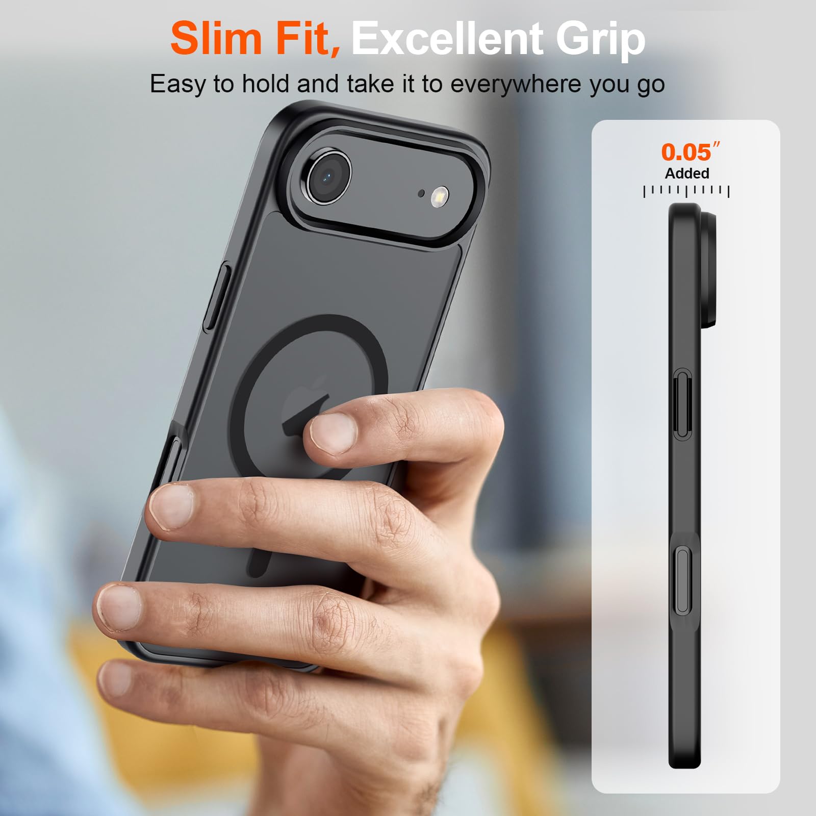 SUPFINE iPhone Air Case with soft, responsive buttons for easy controls.