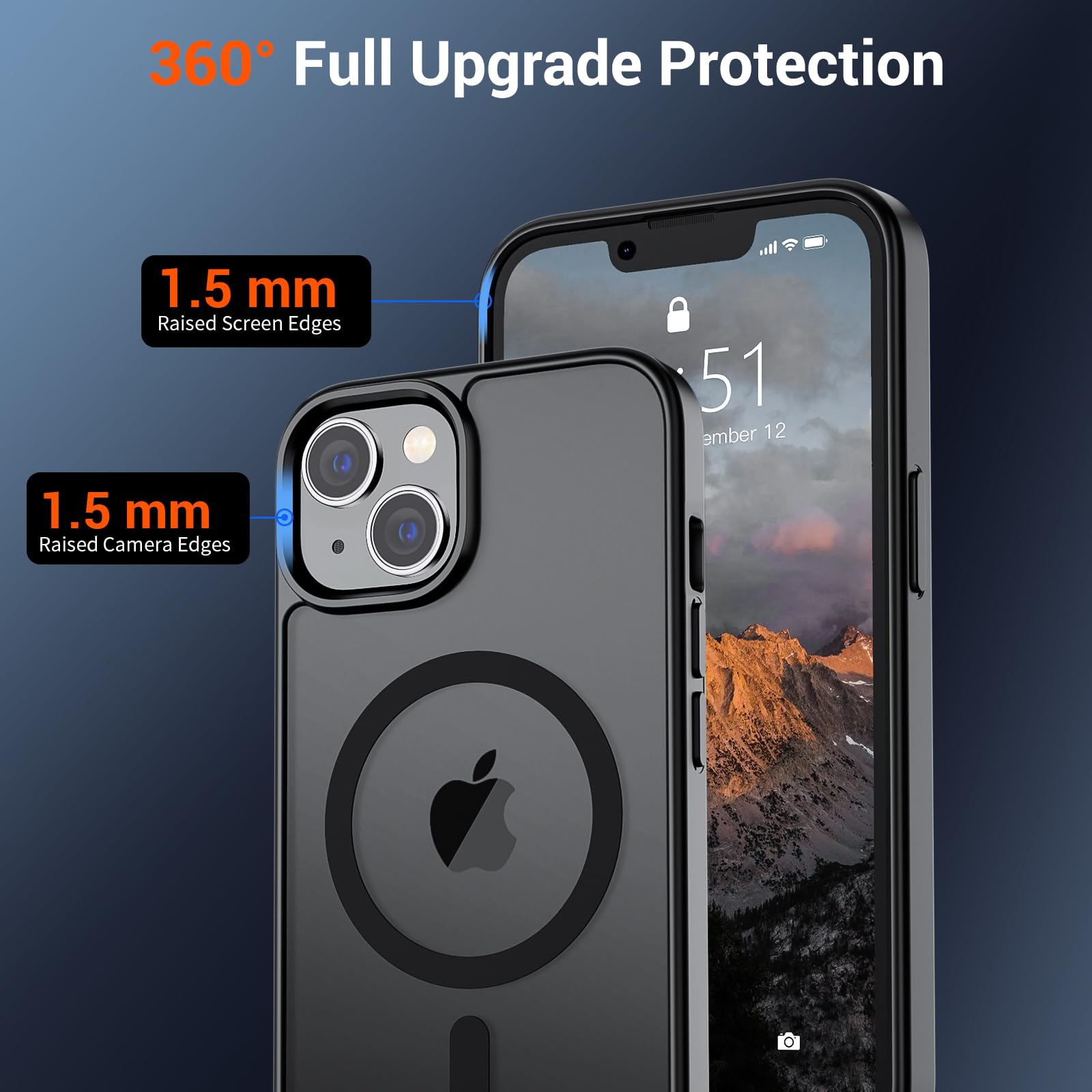SUPFINE Magnetic iPhone 15 case magnets align with MagSafe accessories.