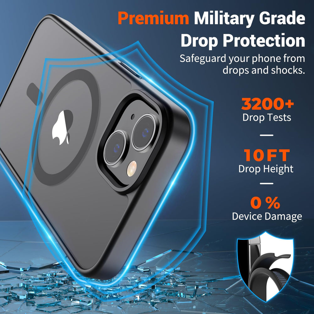 SUPFINE Magnetic iPhone 15 case side buttons for easy tactile use.