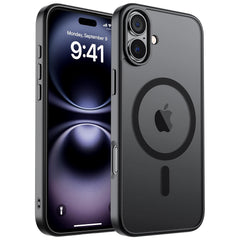 SUPFINE Magnetic iPhone 16 case front view showing MagSafe alignment for easy charging.