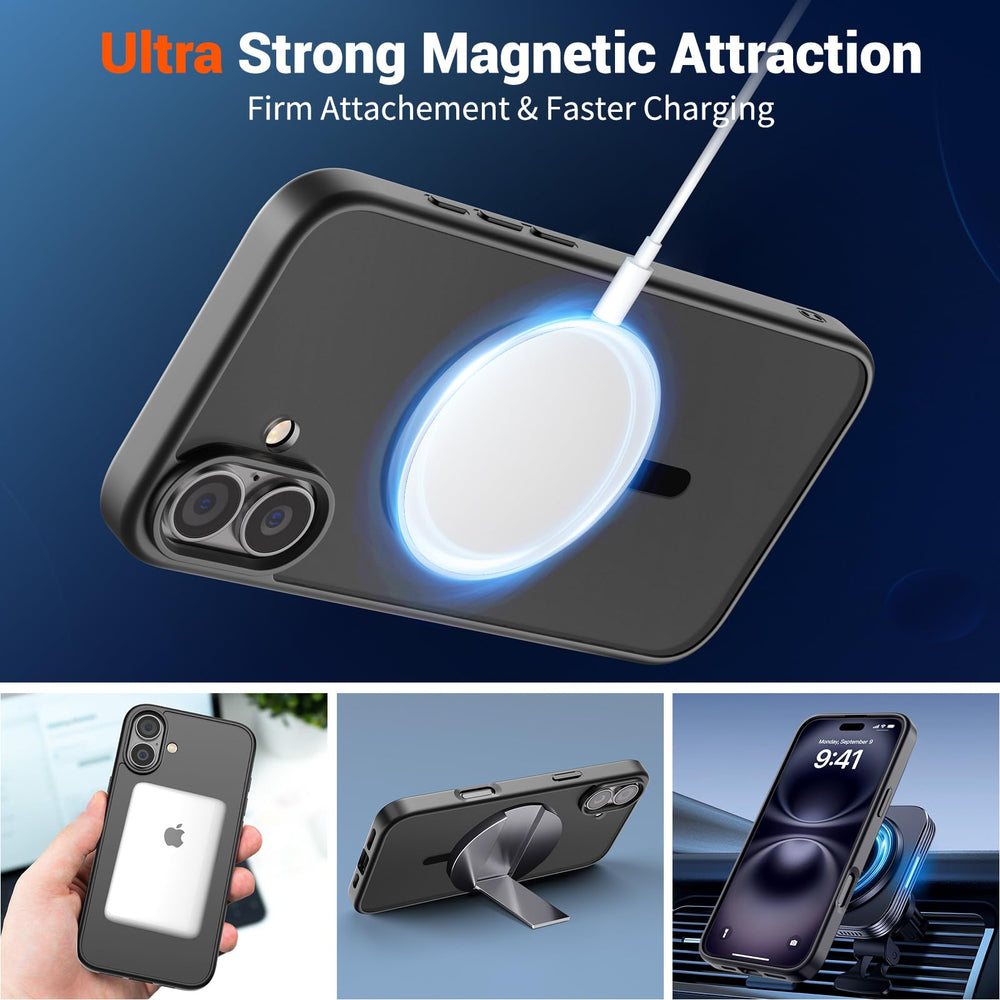 SUPFINE MagSafe-compatible case enables effortless wireless charging.