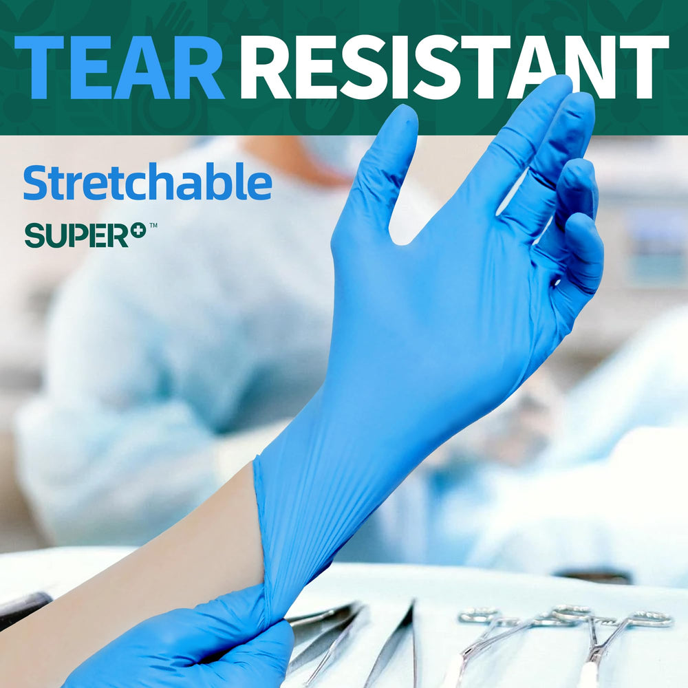 Supmedic blue gloves offer a comfortable fit for everyday use