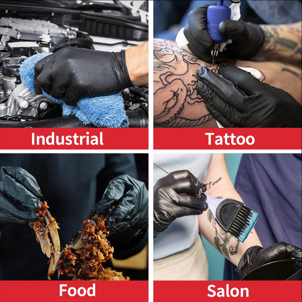 Supmedic chemical-resistant nitrile glove protects hands in messy environments