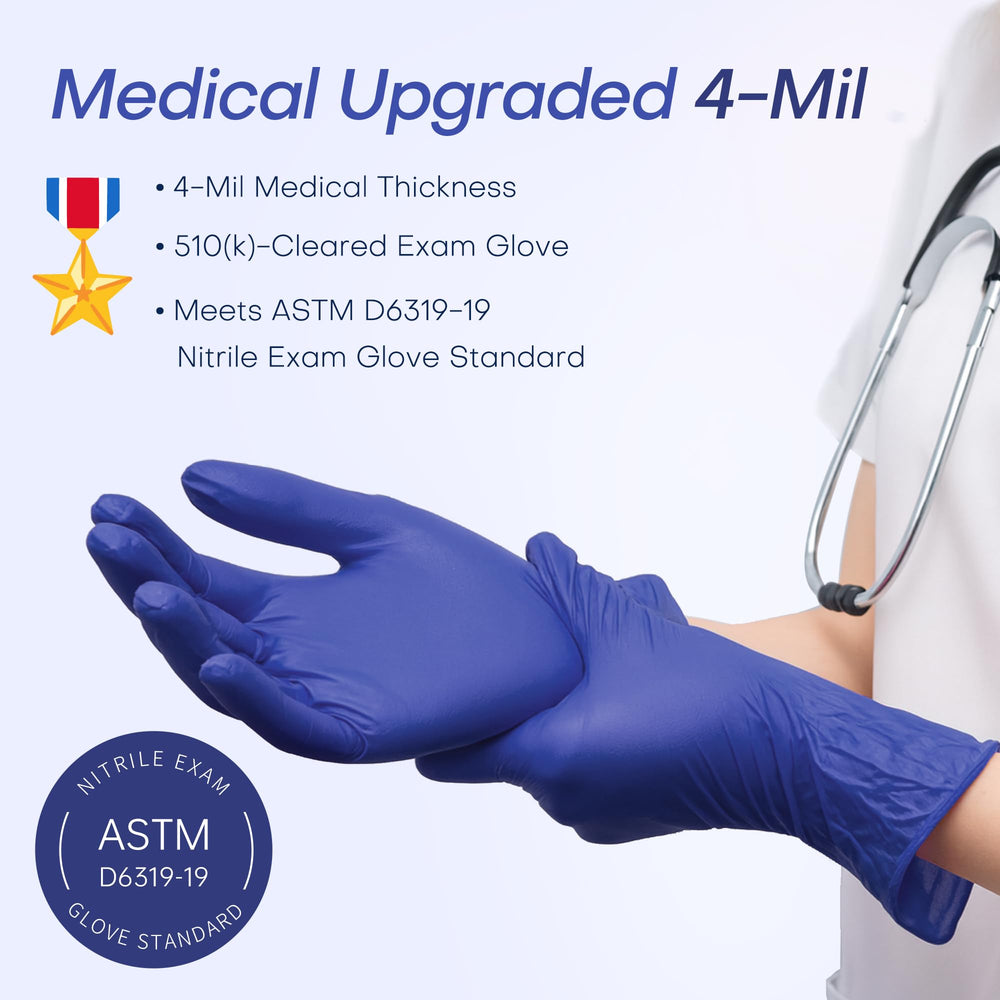 Supmedic gloves safe for food handling and kitchen use.