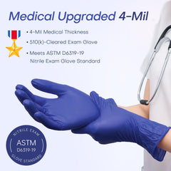 Supmedic gloves safe for food handling and kitchen use.
