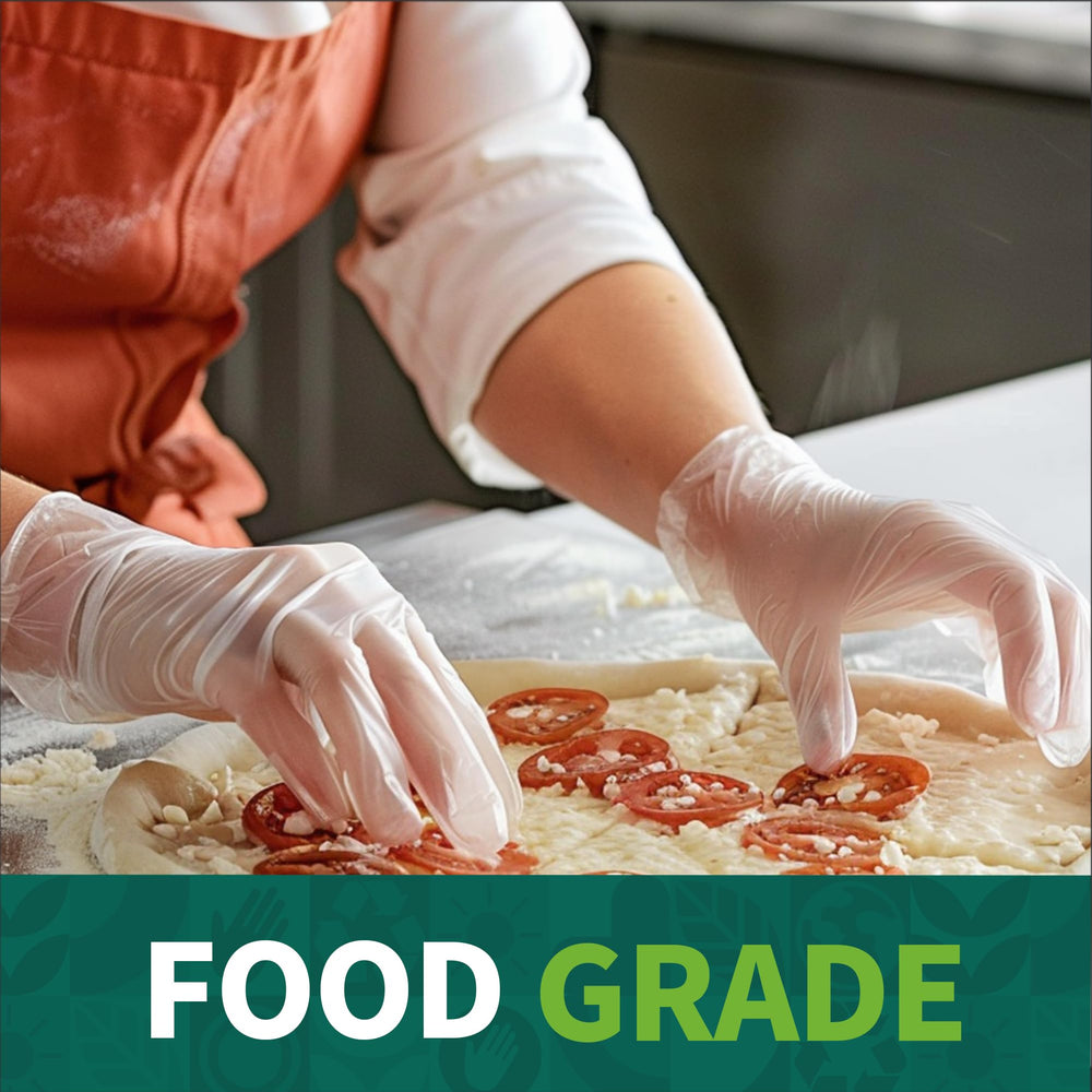 Supmedic gloves suitable for food prep without shedding powder.