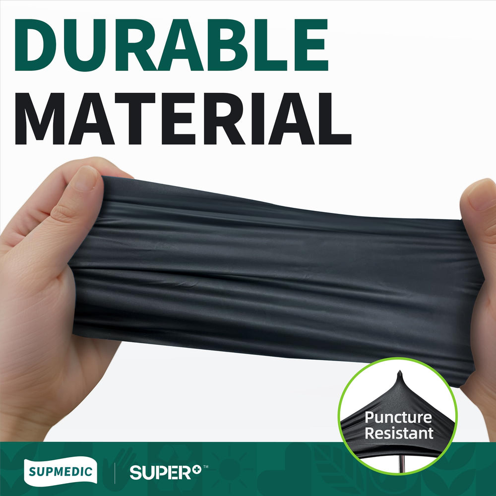 Micro-roughened fingertips provide secure grip on wet or oily items with Supmedic gloves.