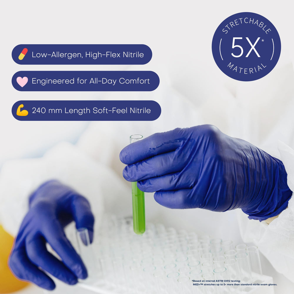 Supmedic textured-grip gloves improve grip in wet or dry conditions.