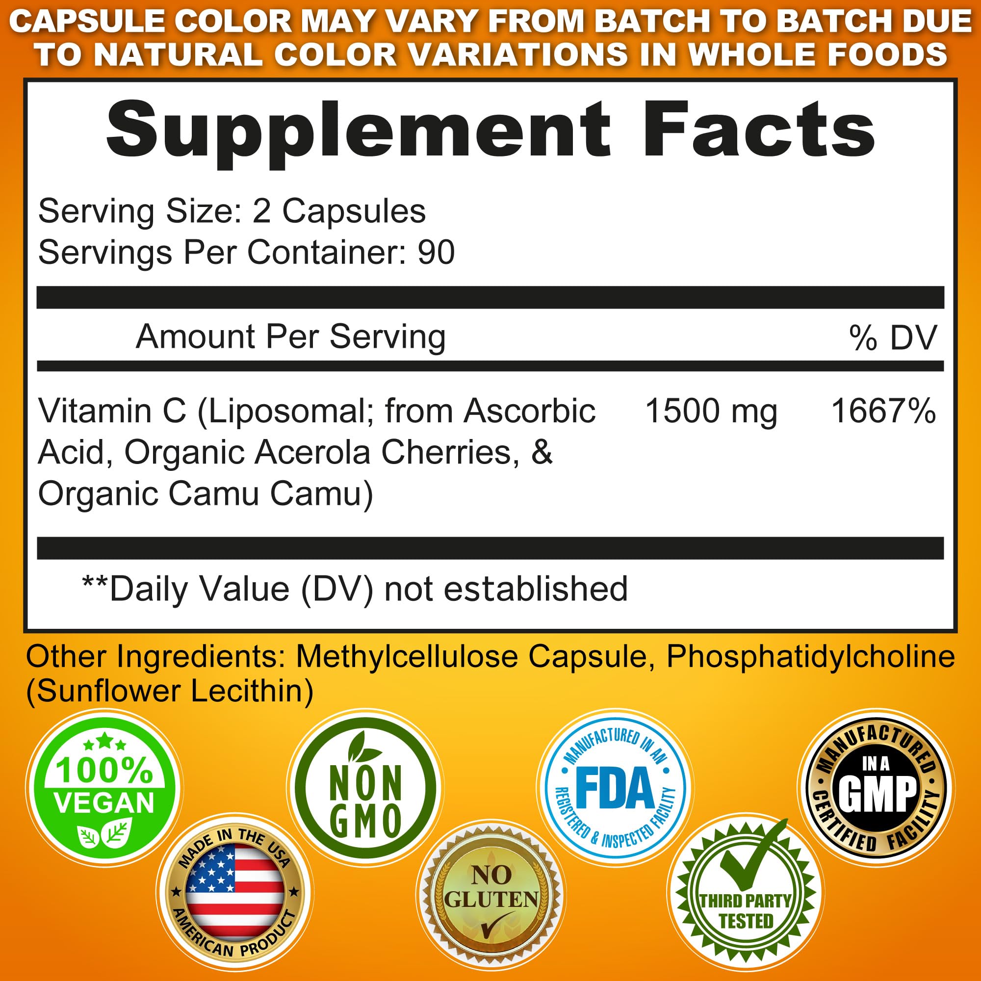 SUPPLEMENTS STUDIO Liposomal Vitamin C capsules closeup highlighting high potency formula