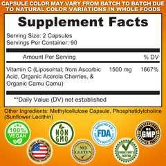 SUPPLEMENTS STUDIO Liposomal Vitamin C capsules closeup highlighting high potency formula
