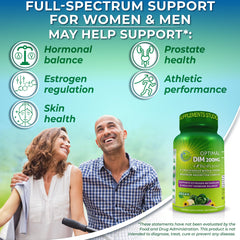Supplements Studio organic cruciferous vegetable blend enhances DIM potency.