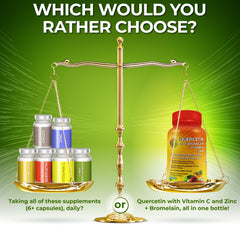 SUPPLEMENTS STUDIO Organic quercetin from fruits and vegetables in a clear bottle.