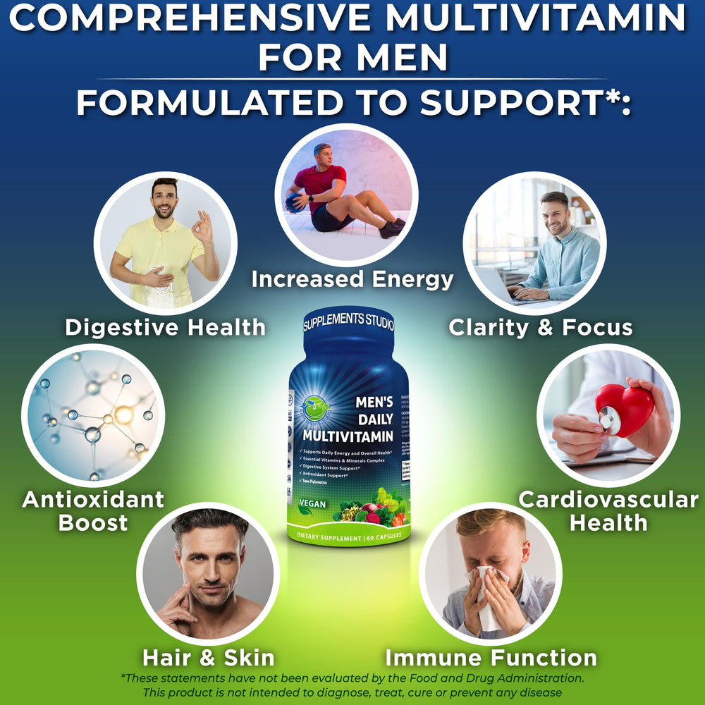 SUPPLEMENTS STUDIO organic superfoods blend visuals for antioxidant support.