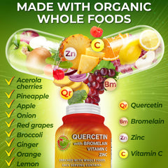 SUPPLEMENTS STUDIO Quercetin phytosome blend from fruits and vegetables in a capsule.