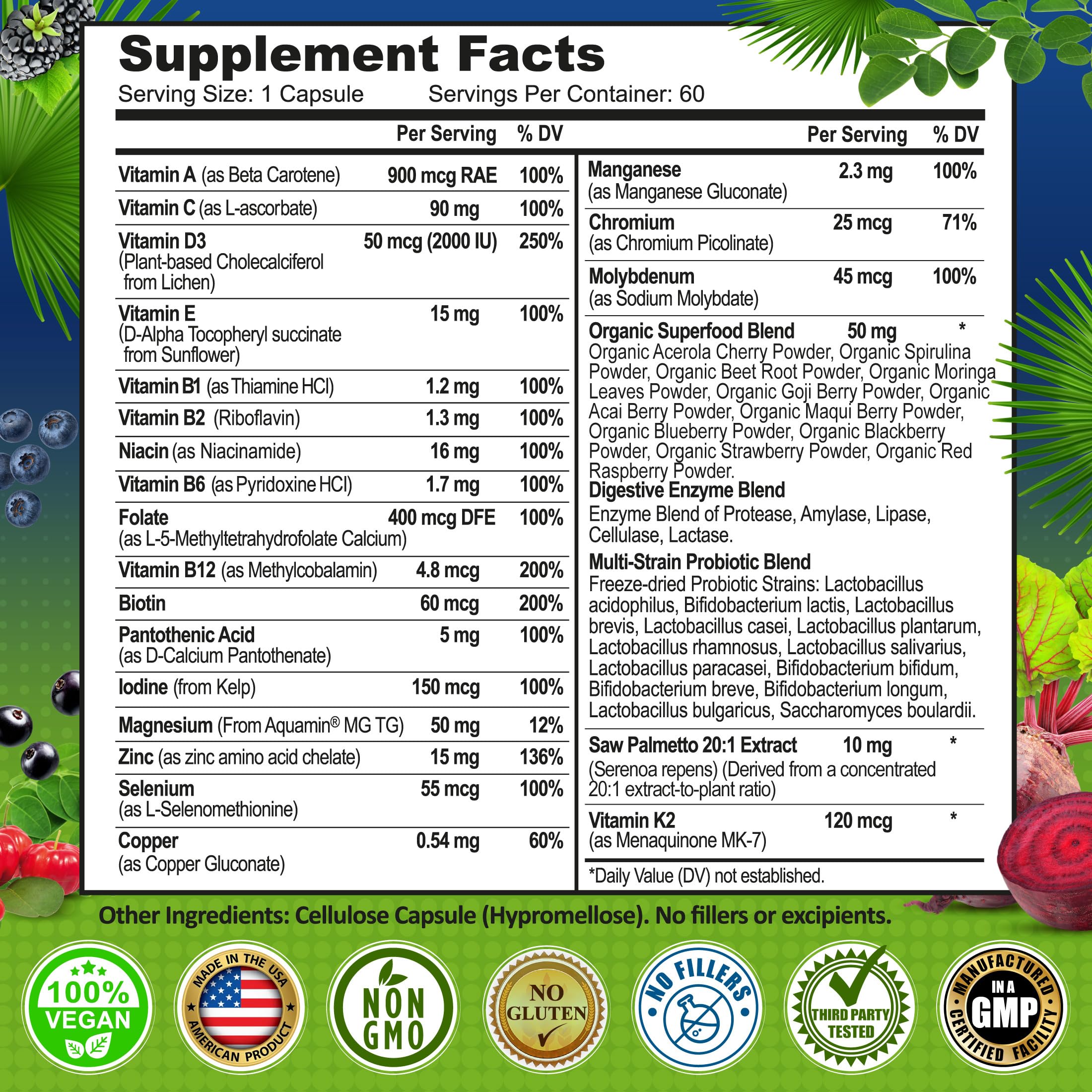 SUPPLEMENTS STUDIO USA-made facility badge conveying quality control and safety.
