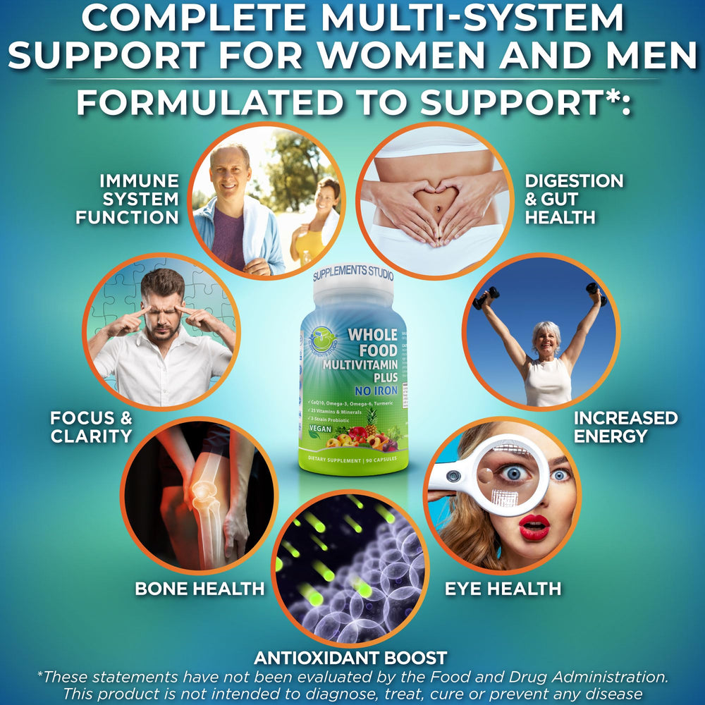 SUPPLEMENTS STUDIO vegan multivitamin fresh-dose capsules support daily vitality