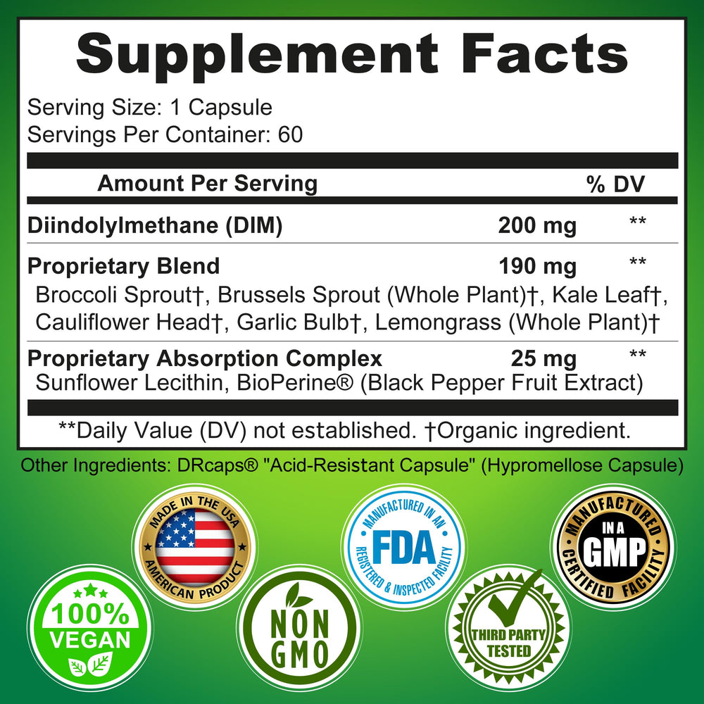 Supplements Studio DIM for both women and men supports balanced wellness.