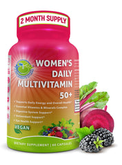 Supplements Studio Women's Daily Multivitamin 50+ bottle with capsules for daily energy support