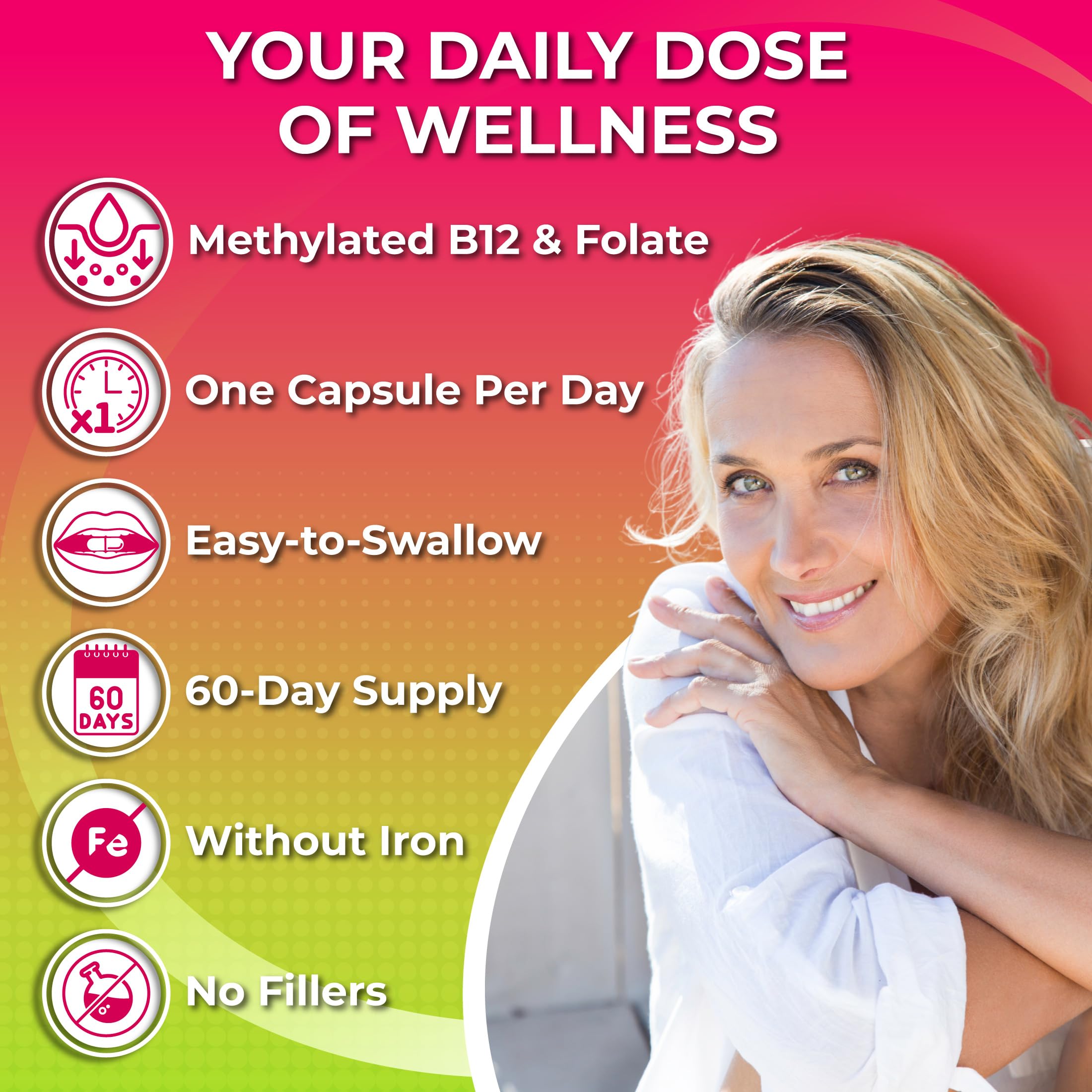 Supplements Studio Women's Daily Multivitamin 50+ capsules near packaging label