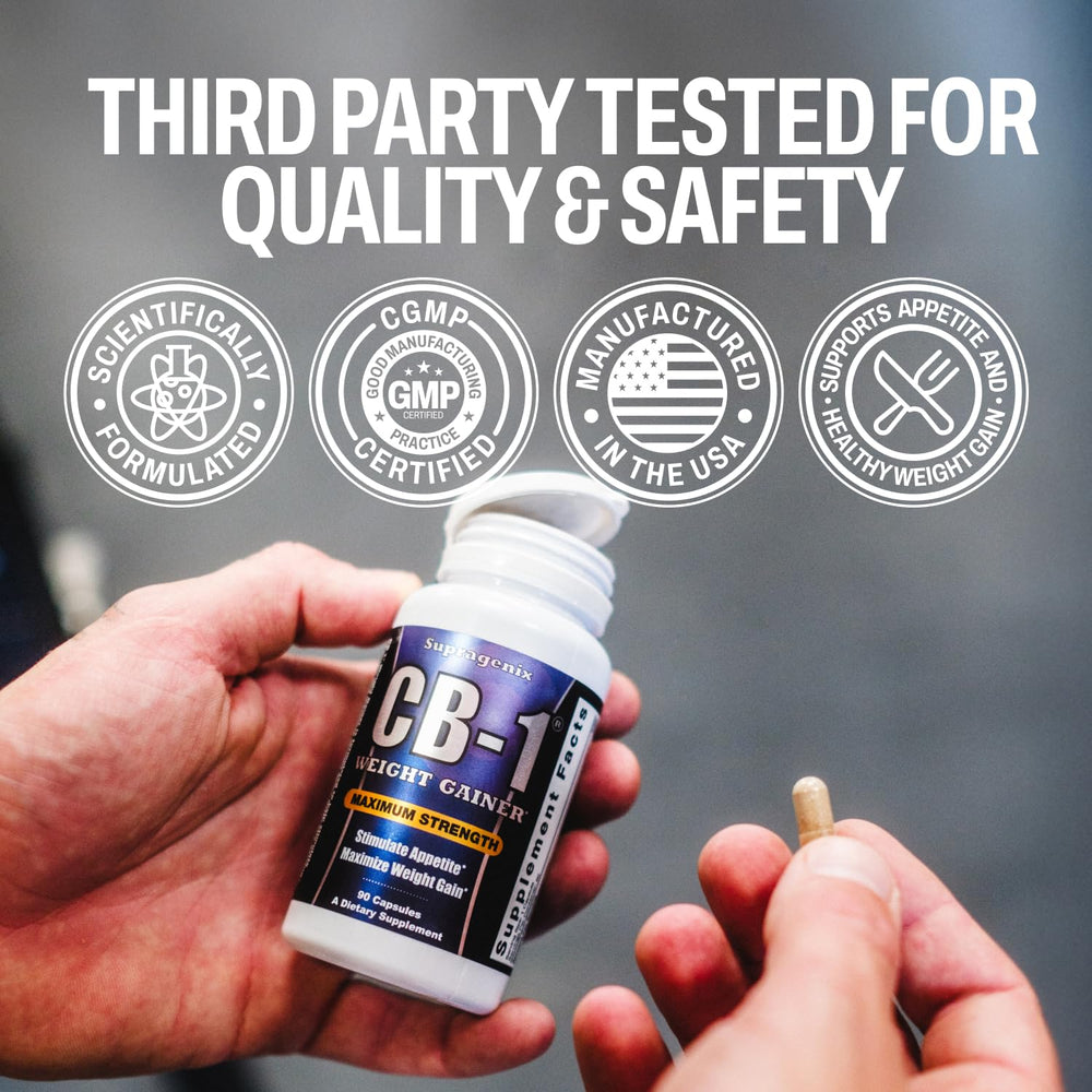 Supragenix CB-1 ingredients label with natural components.