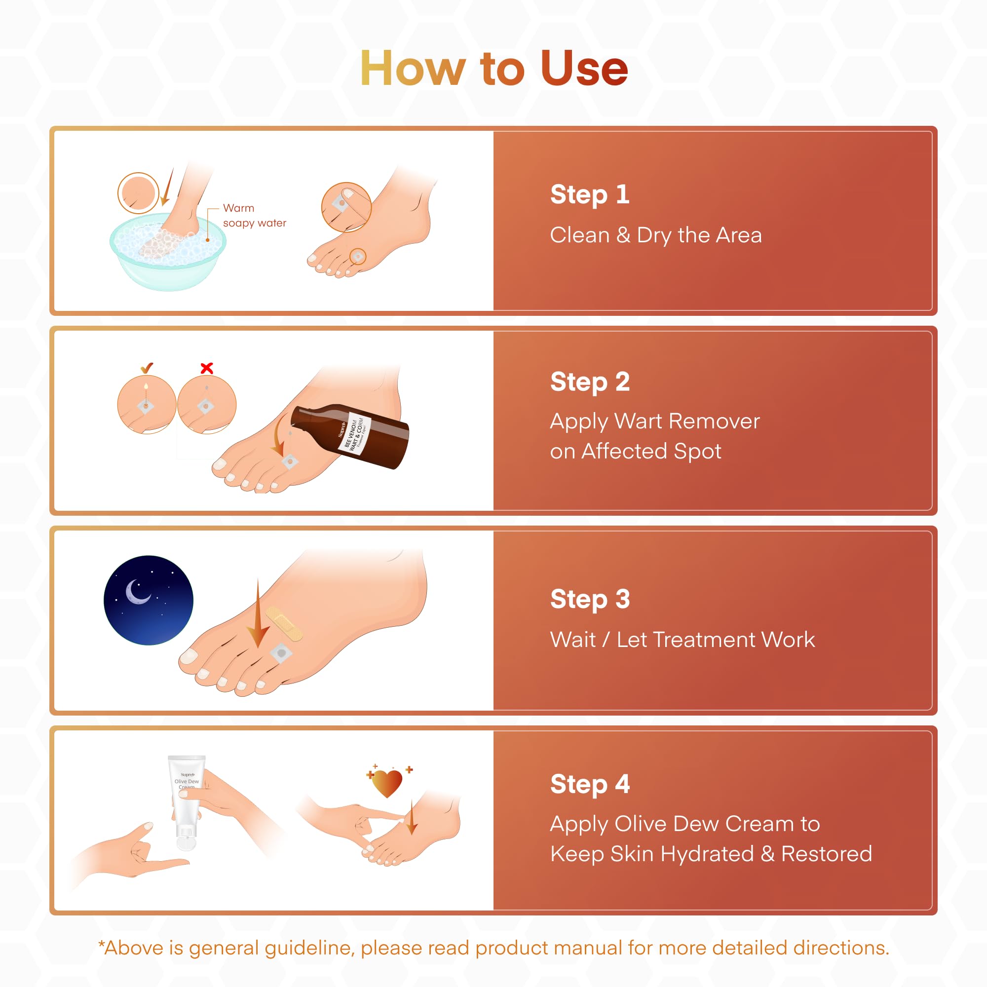 SupreH 2-in-1 kit packaging shows wart remover and skin recovery components