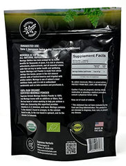 Organic certification label on Supreme Herbals Moringa powder