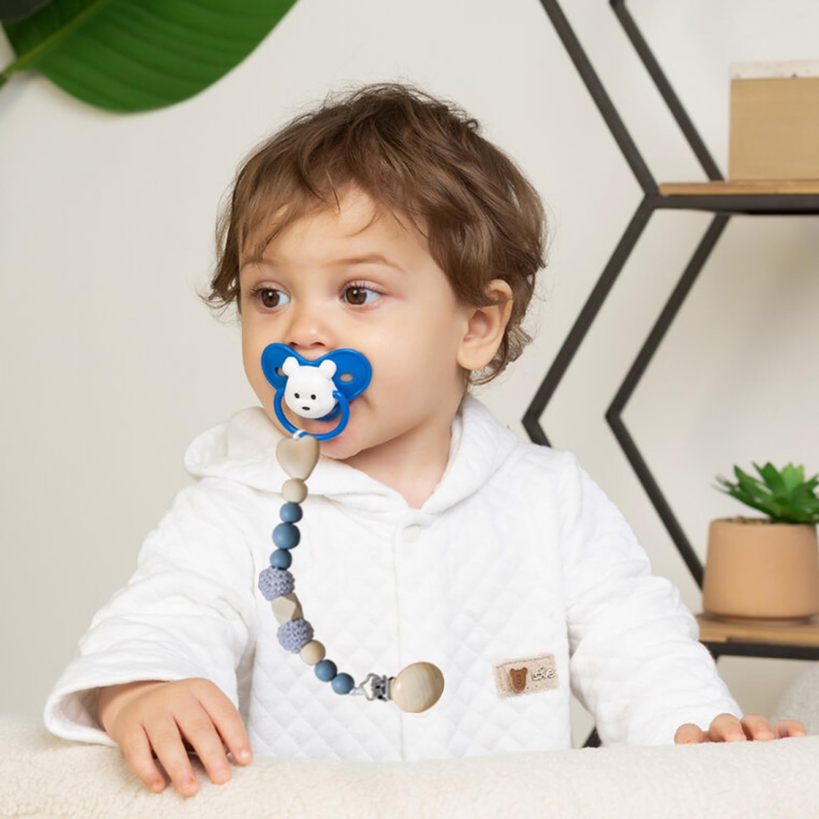 Suptizizkz suspender clip on baby accessory, compact design.