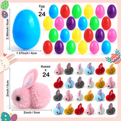 SURCVIO plush bunny inside each egg for surprise gifts.