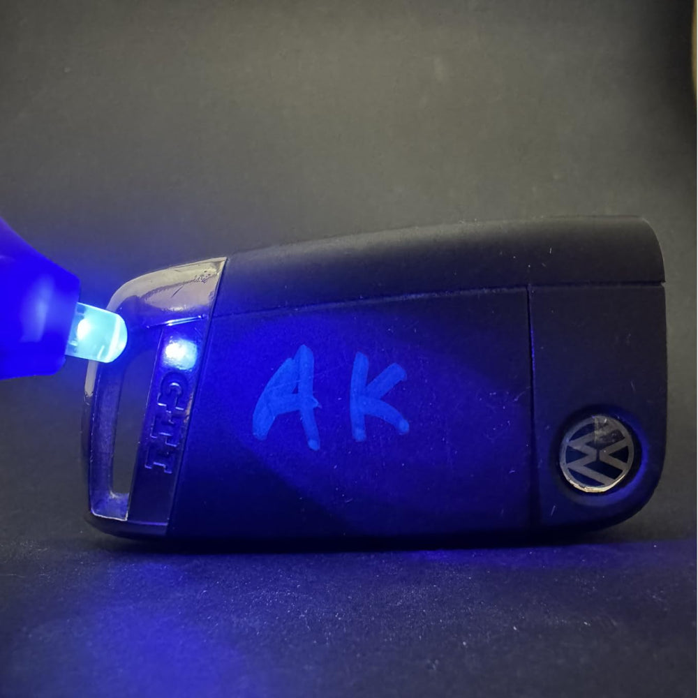 SureMark UV Marker stored horizontally after use to protect the tip.