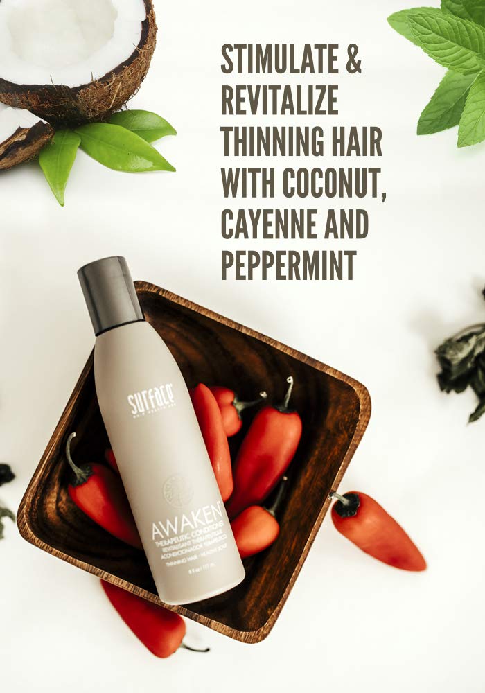 Vegan amaranth, soy, and keravis protein blend strengthens Surface Awaken.