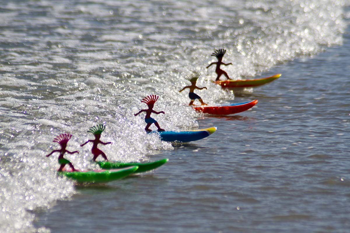 Surfer Dudes parts kit ready for setup and play.