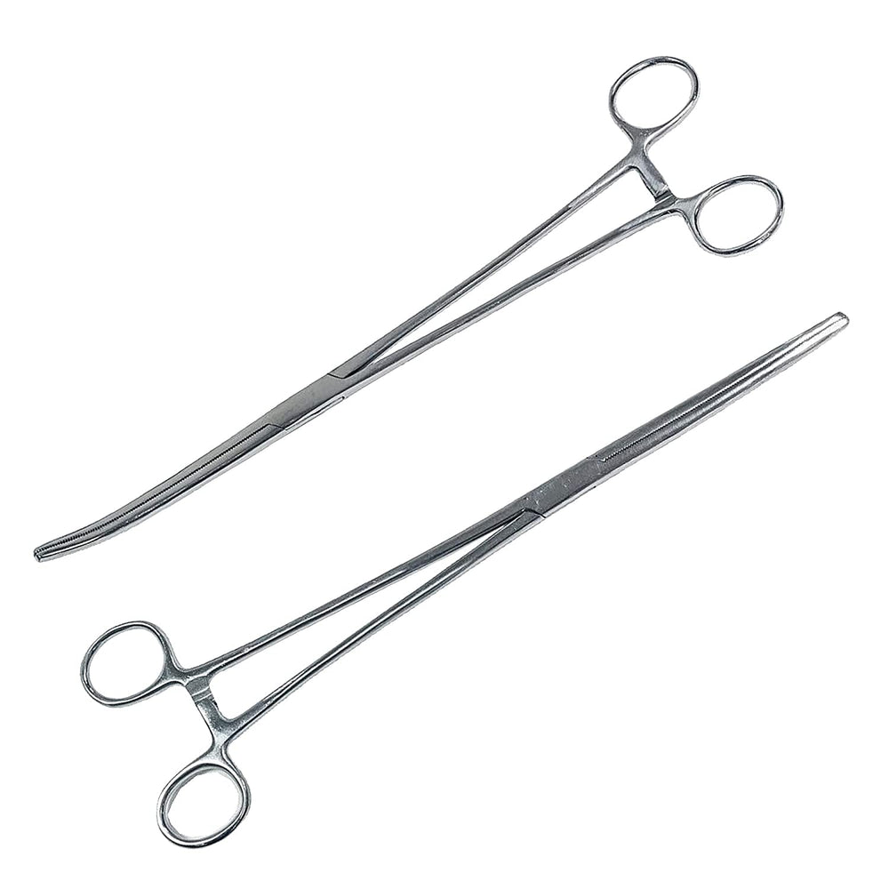 SURGICAL ONLINE straight Rochester Pean Hemostat 10in for secure tissue grasping.