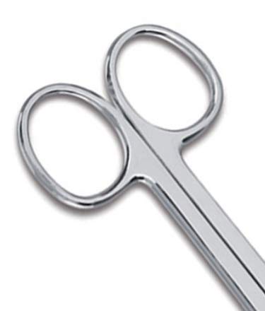 Ergonomic handles of SurgicalOnline bandage scissors for comfortable use.