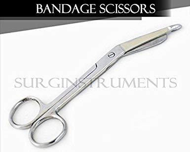 5.5 inch trauma shears with autoclavable design for sanitation.