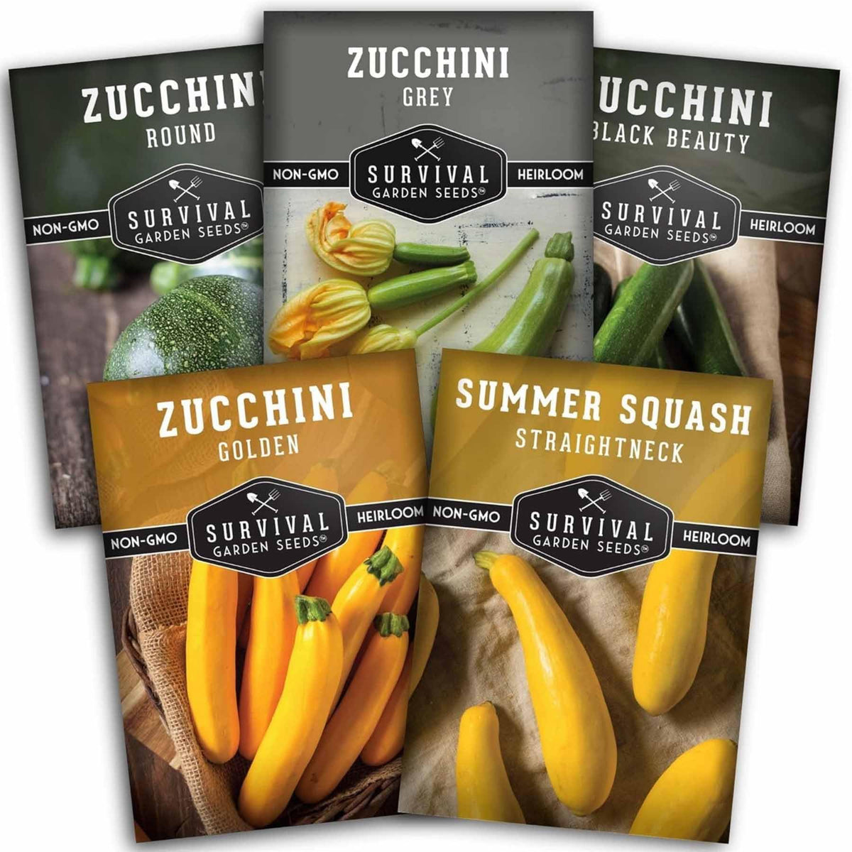 SURVIVAL GARDEN SEEDS Black Beauty Zucchini seeds for a home harvest
