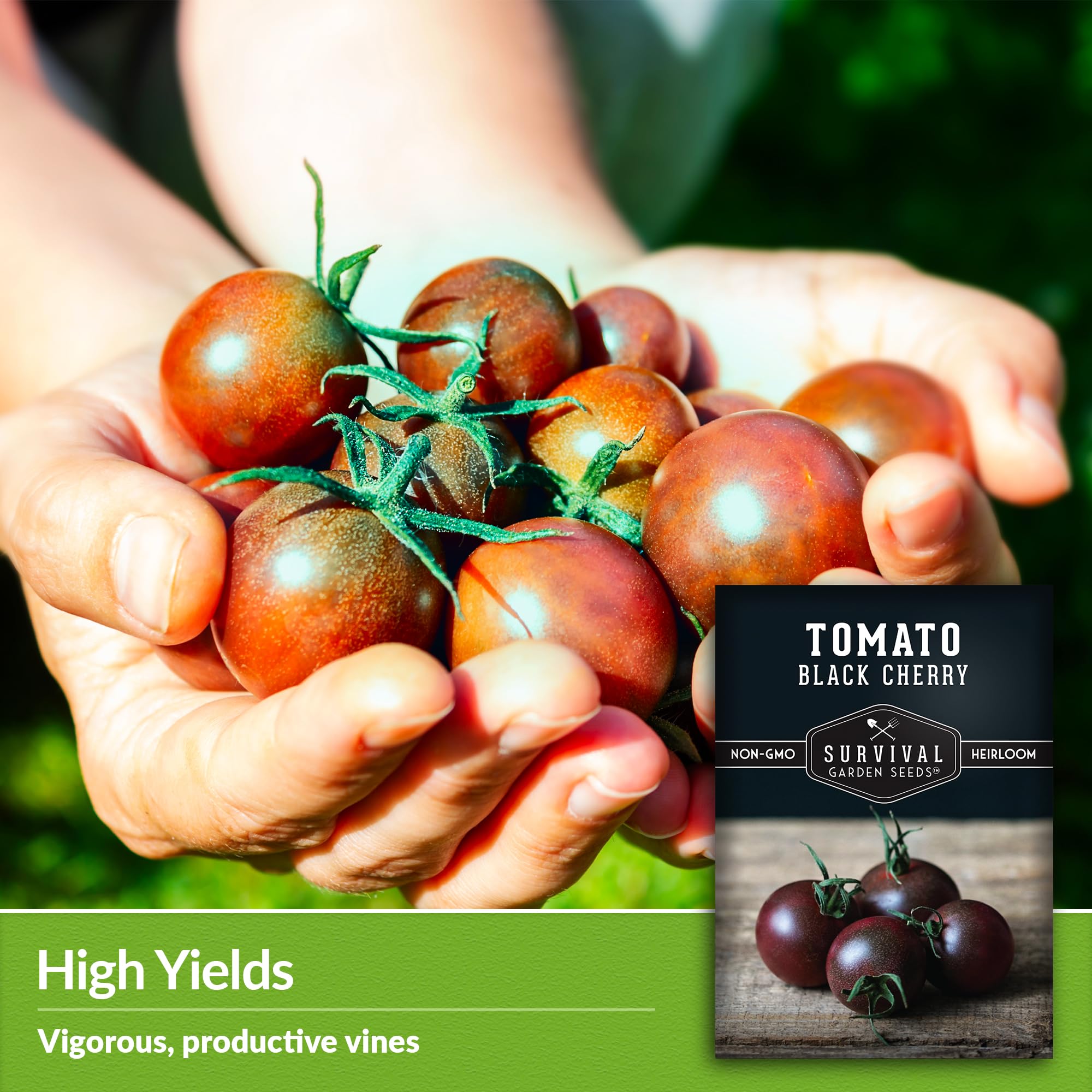 Survival Garden Seeds indeterminate vines – steady harvest through warm-season growing.