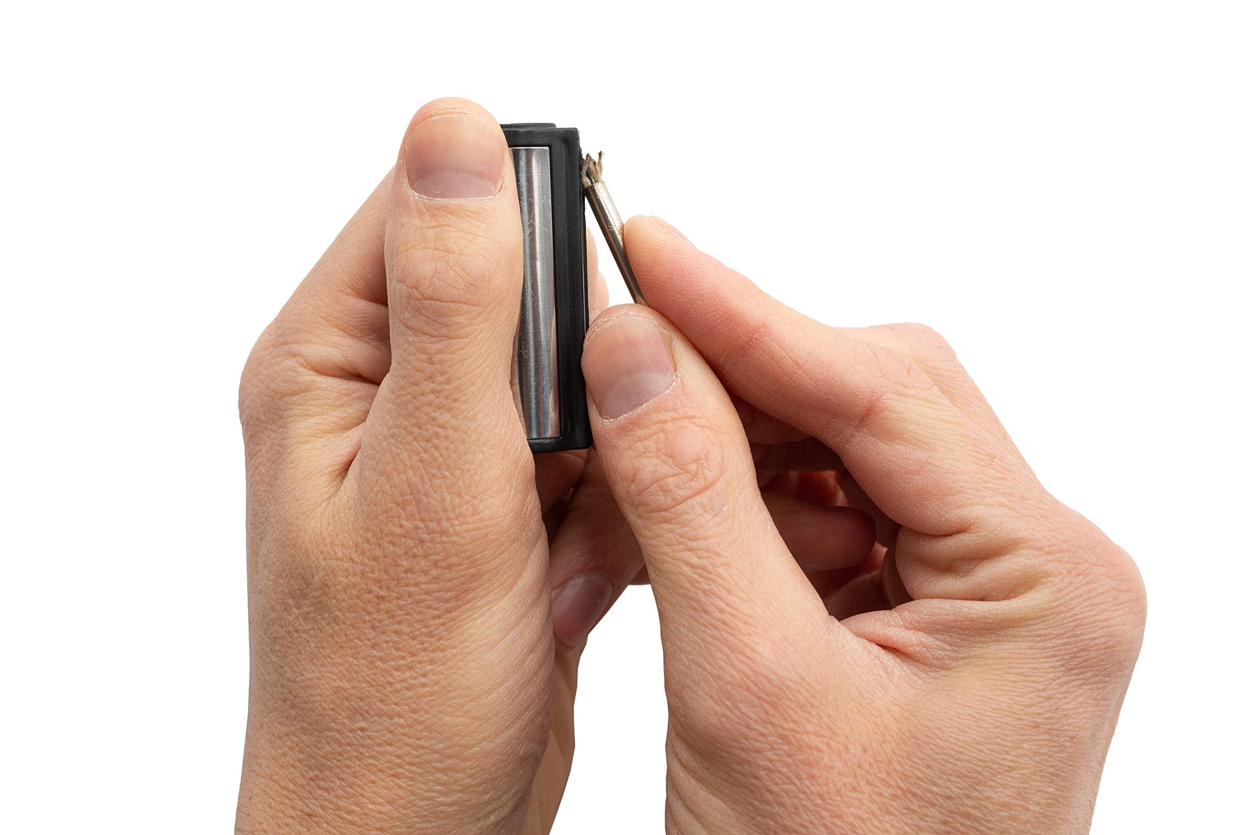 Weatherproof design keeps the lighter ready in rain or cold.
