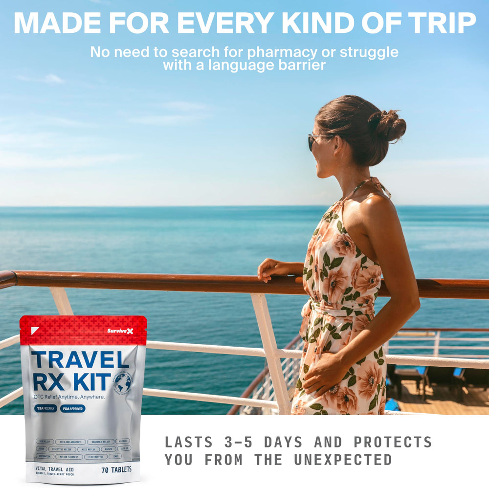 SurviveX 3-5 day supply covers longer travel needs