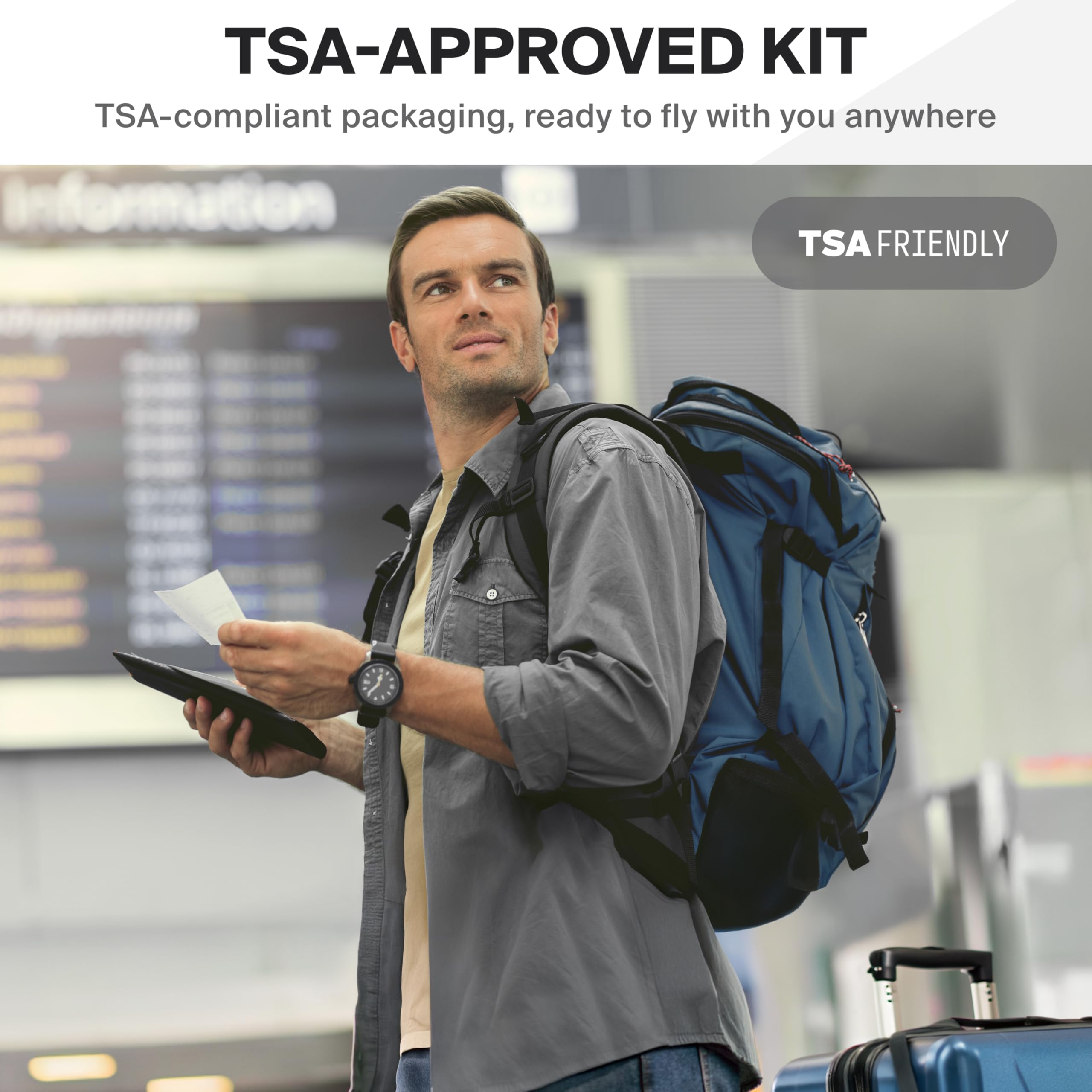 SurviveX TSA-approved packaging allows smooth security checks
