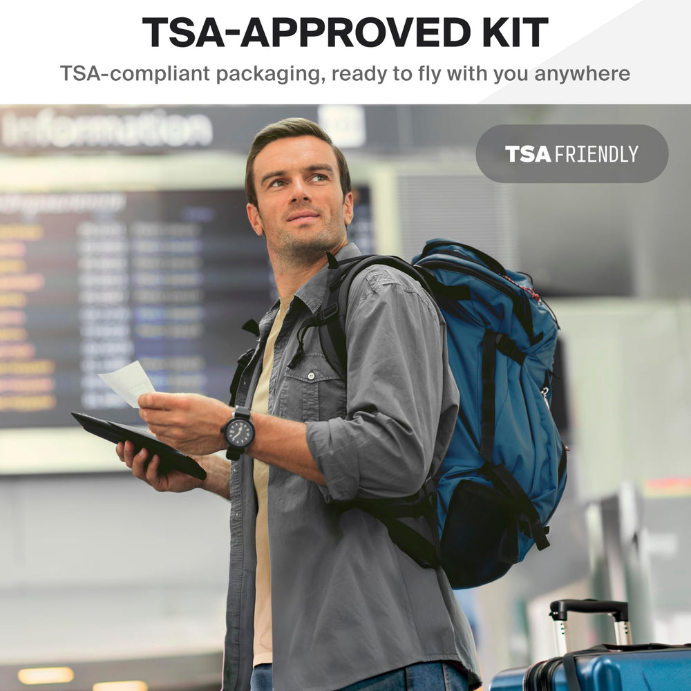 SurviveX TSA-approved packaging allows smooth security checks