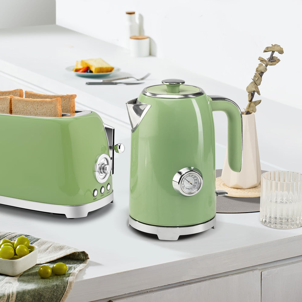 SUSTEAS kettle with LED indicator guides safe, easy operation in low light.