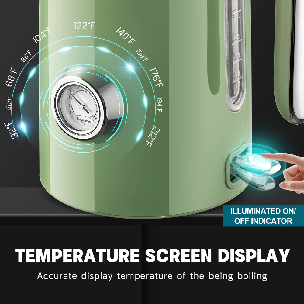 SUSTEAS retro-green finish adds vintage charm to modern kitchens.