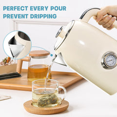 SUSTEAS kettle with stainless interior ensuring durable, BPA-free boiling