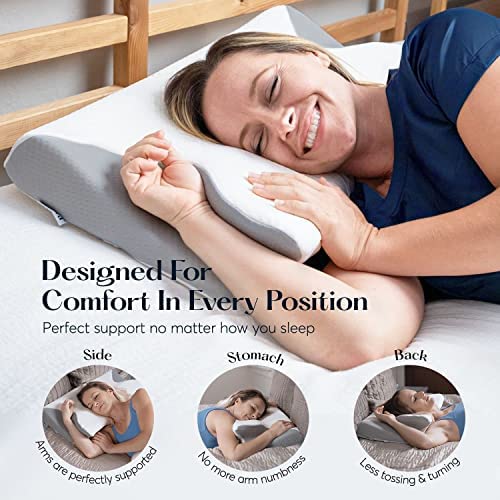 SUTERA Dream Deep Contour Pillow neck support aids proper alignment