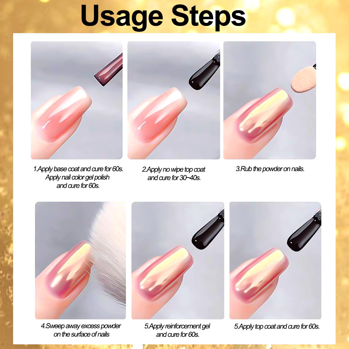 SUTOZMIWE packaged nail powder kit for home or salon use