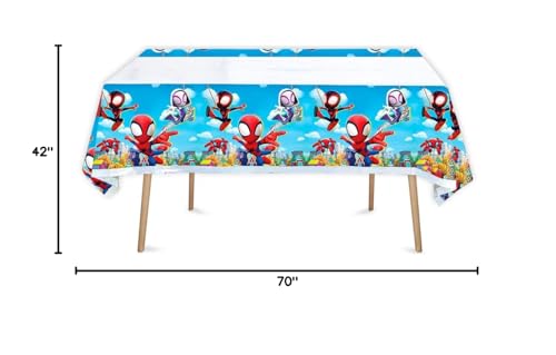 SUTRADHAR Spiderman tablecloth ideal for birthday celebrations and quick cleanup.