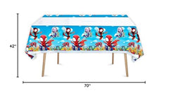 SUTRADHAR Spiderman tablecloth ideal for birthday celebrations and quick cleanup.