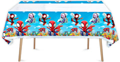 SUTRADHAR Spiderman tablecloth designed for kid party decor and clean setup.